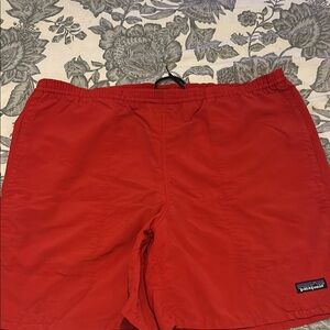 Patagonia Red Quick-Dry Swim Trunks say M, but think more L/XL
